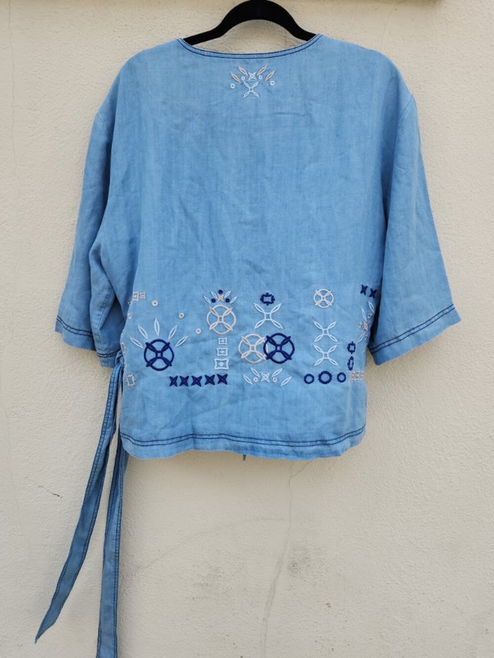 CAMILLA Embroidered Chambray Kimono Jacket and Pants Set - Picture 3 of 10